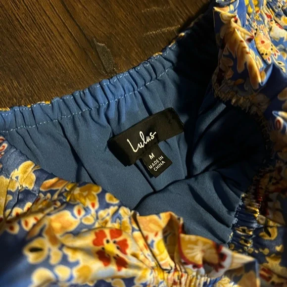 Lulus Blue Paisley + Floral Blouse - Picture 4 of 8